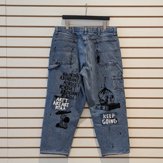 Paint Splattered Denim