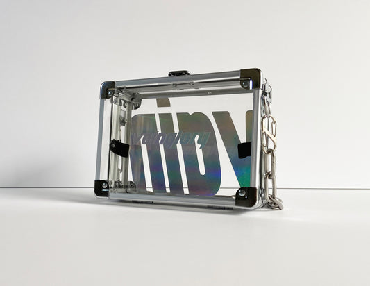 Iridescent Pocket Box Handbag-MAKEWAY