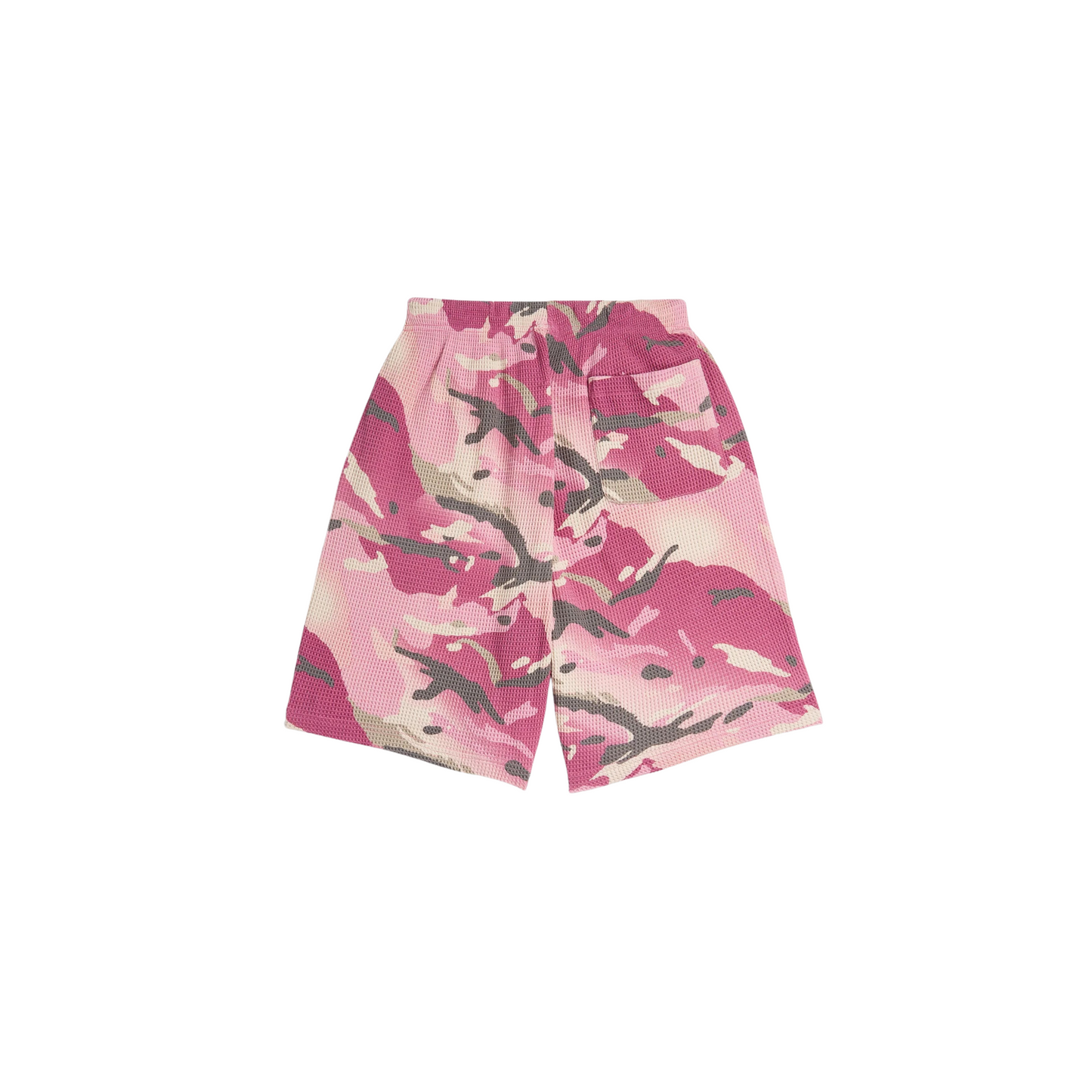 Cactus Flower Camo Waffle Shorts - Cactus Flower