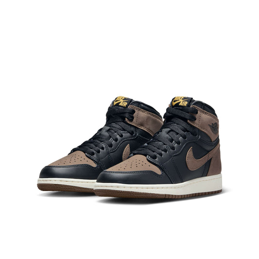AIR JORDAN 1 HIGH OG "PALOMINO" (GS) - BLACK/METALLIC GOLD-PALOMINO-SAIL