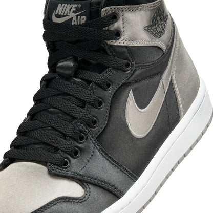 JORDAN 1 RETRO HI OG 'SATIN SHADOW' - BLACK/MEDIUM GREY/WHITE