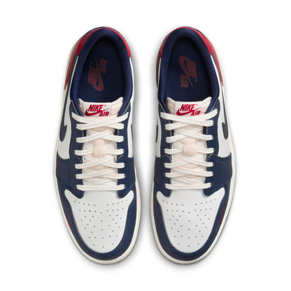 JORDAN 1 RETRO LOW OG 'HOWARD UNIVERSITY' - SUMMIT WHITE/GYM RED/MIDNIGHT NAVY