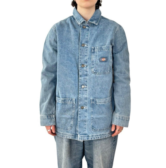 DENIM CHORE COAT - LIGHT DENIM