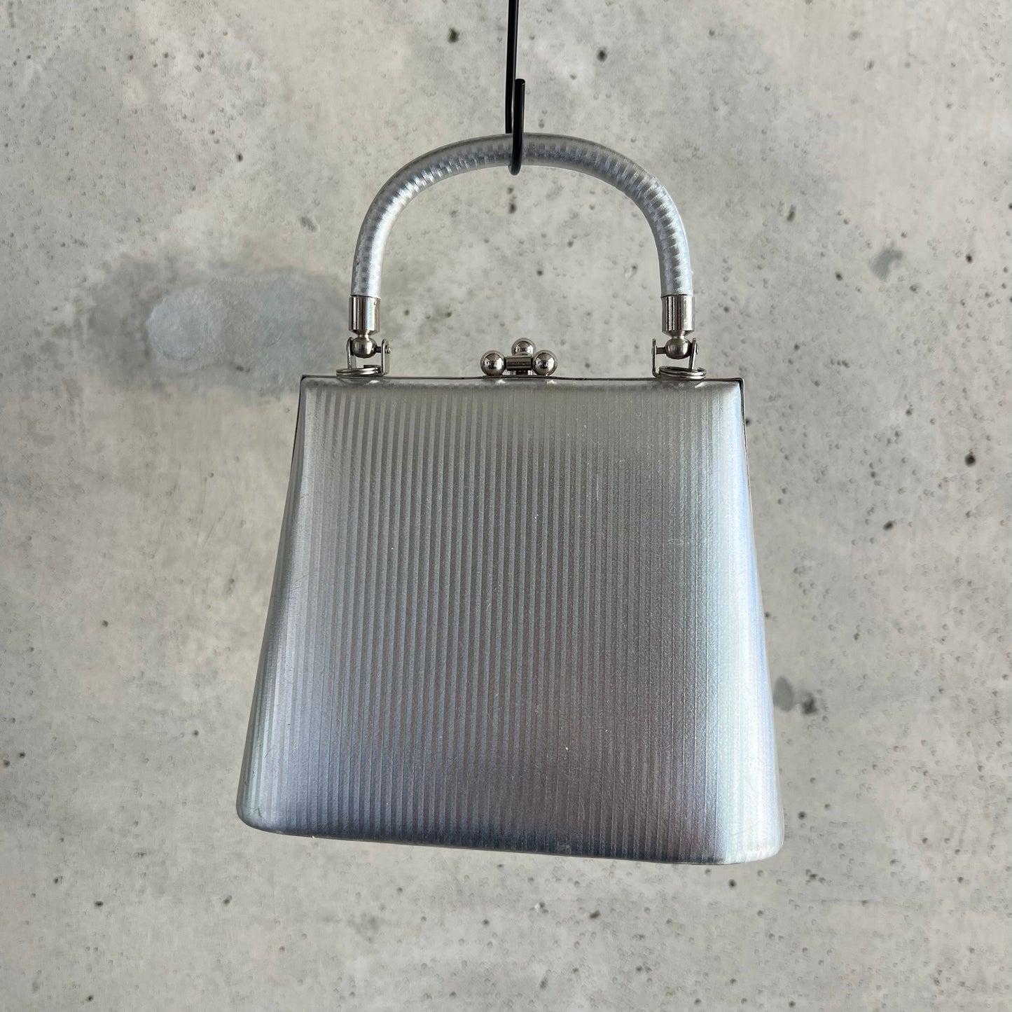 vintage chrome mini purse