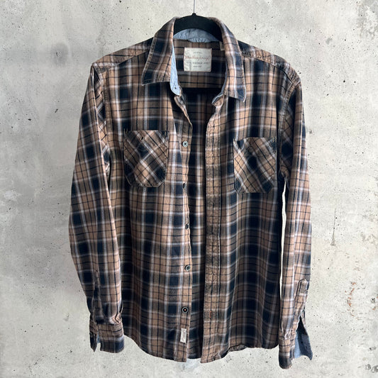 vintage brown flannel