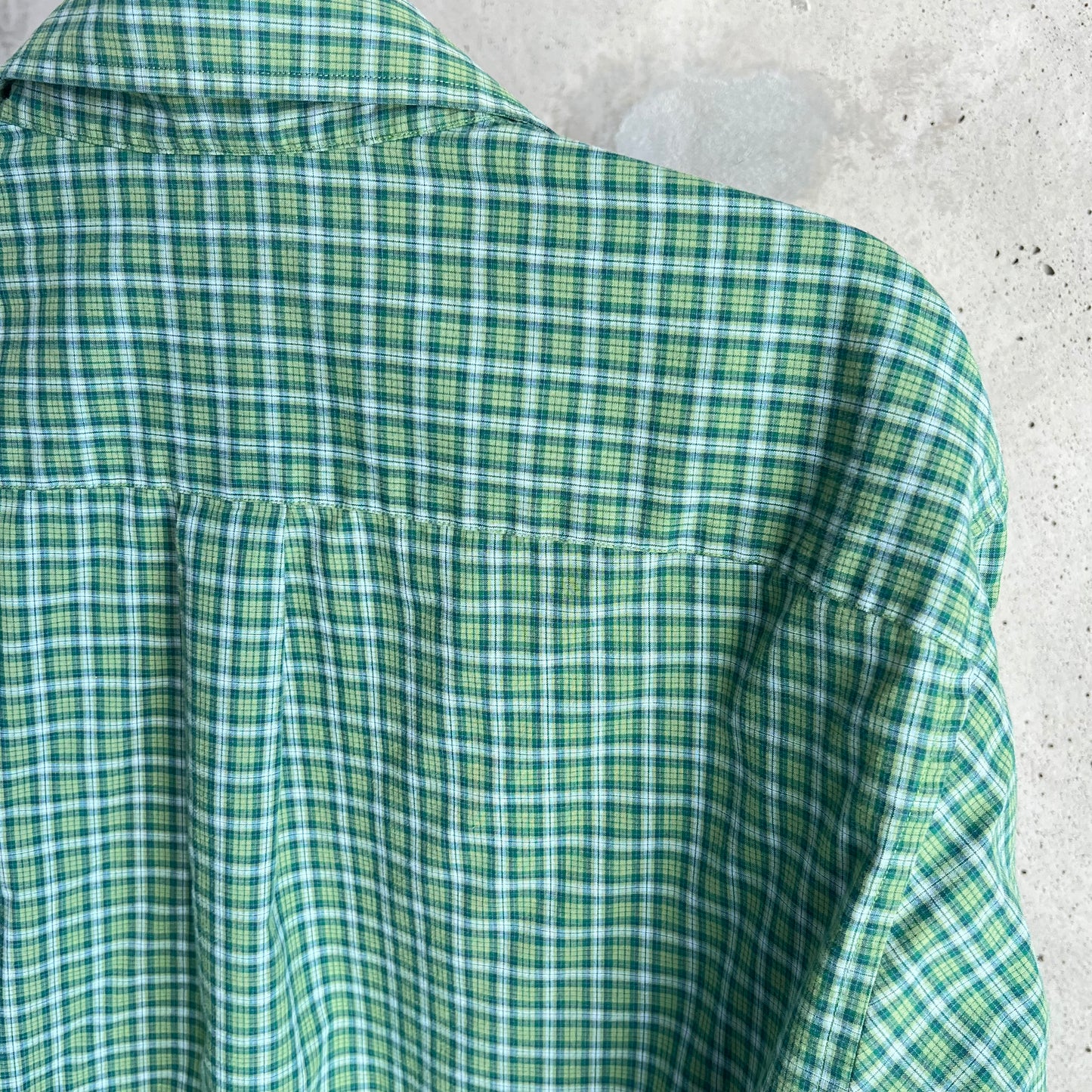 vintage green flannel