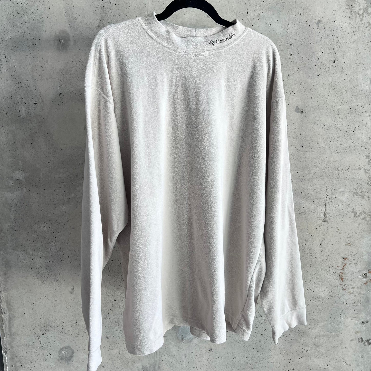 vintage columbia fleece mockneck
