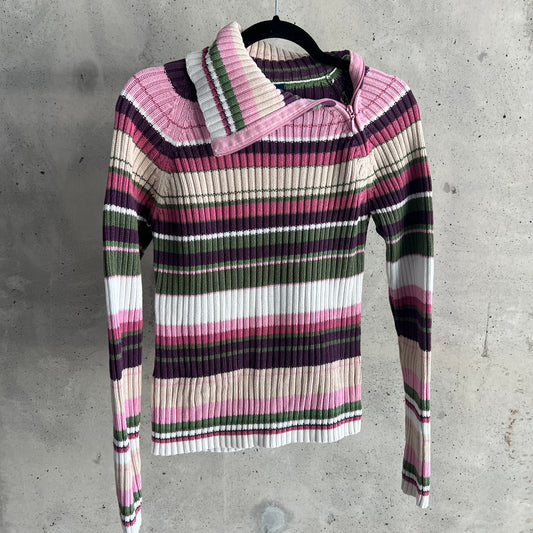 vintage y2k striped knit