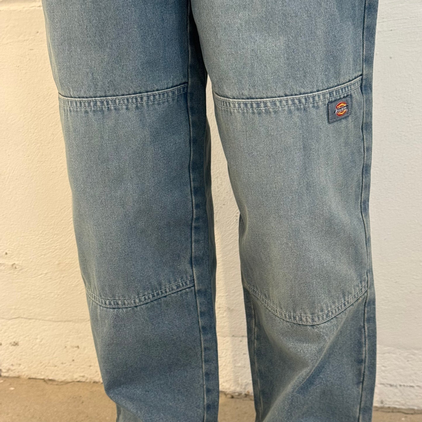 DENIM DOUBLE KNEE PANT - LIGHT WASH