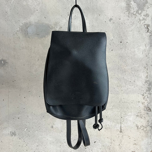 vintage leather backpack