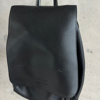 vintage leather backpack