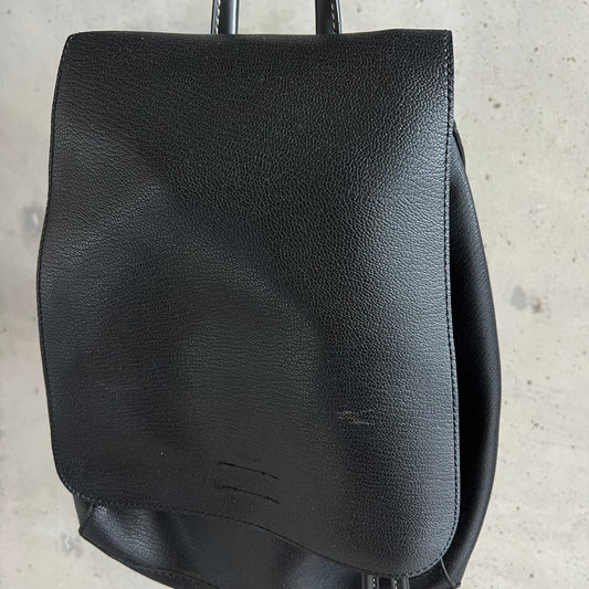 vintage leather backpack