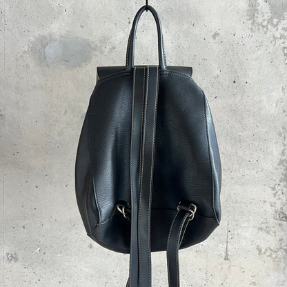 vintage leather backpack