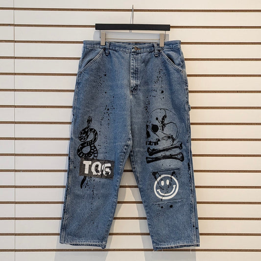 Paint Splattered Denim